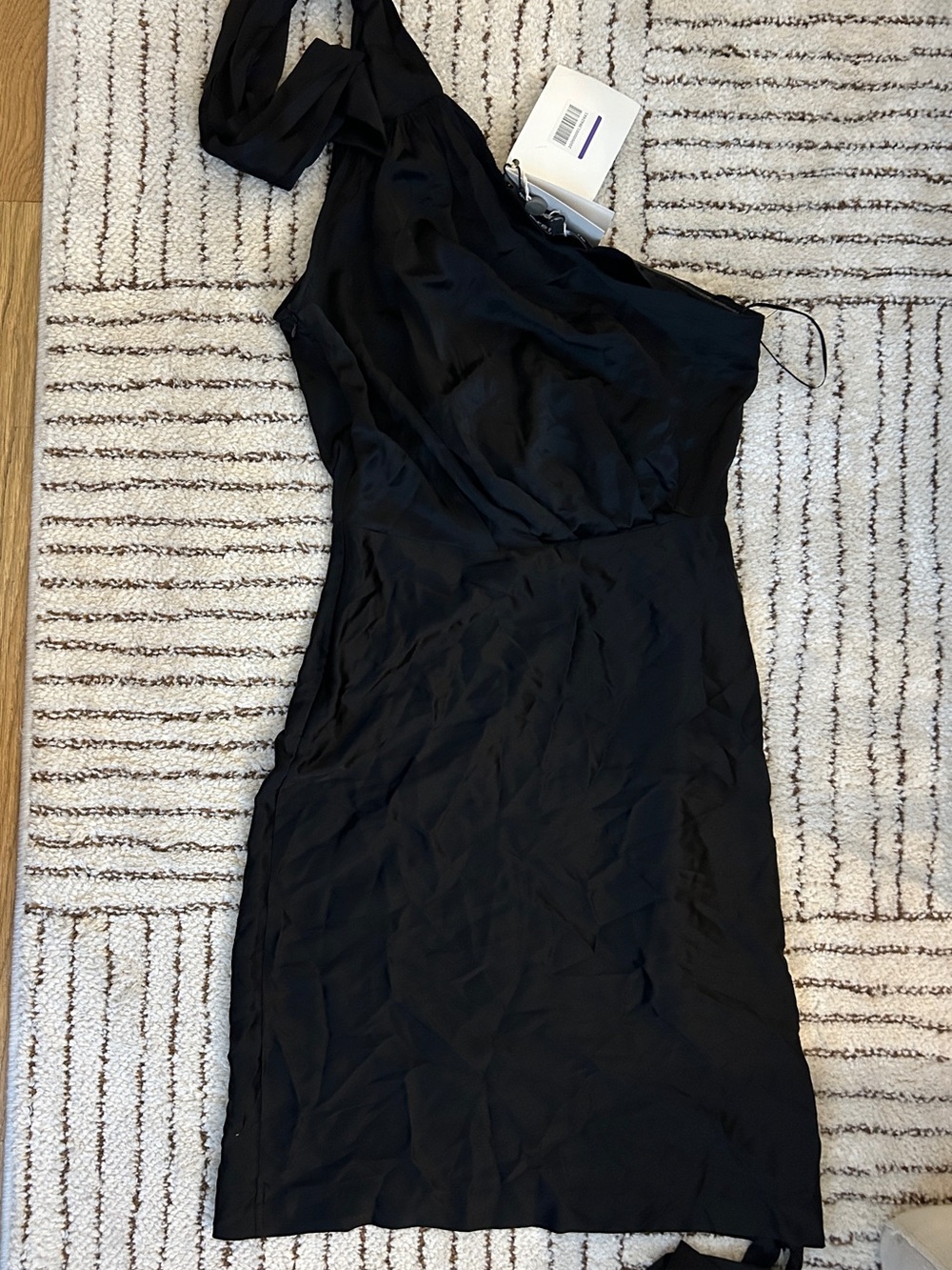 NWT Retrofete Black One-Shoulder Cocktail Dress